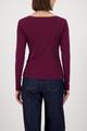 Langarmshirt mit Strass 36 - Bordeaux