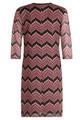 Basic-Kleid 40 A-Linie - Pink/schwarz