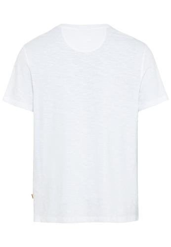Short-sleeve Henley shirt made from pure cotton