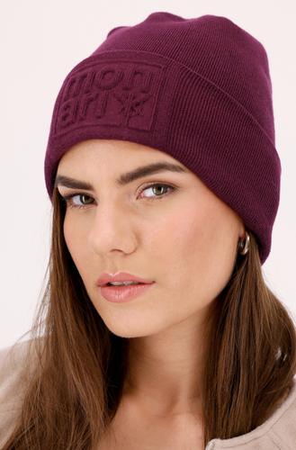 Strickmütze mit Logo OS - Bordeaux