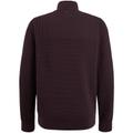 Half zip collar cotton plated M Regular Fit - Fudge