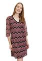 Basic-Kleid 40 A-Linie - Pink/schwarz