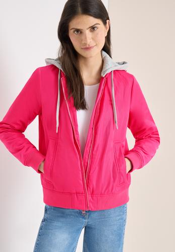 Blouson mit abnehmbarer Sweat-Kapuze XL - Beetroot Pink