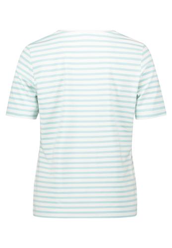Basic Shirt S Gerade - Cream/mint