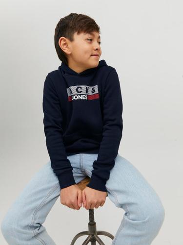 JJECORP LOGO SWEAT HOOD PLAY4 NOOS JNR 176 Normal geschnitten - Navy Blazer
