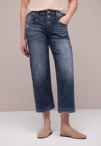 High Waist Wide Leg Jeans im Loose Fit 31/7/8 Hosen - Dark Blue Wash