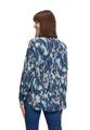 Hemdbluse 38 Figurumspielend - Blau/camel