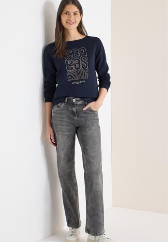 Shirt mit Stickerei M - Universal Blue