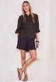 3/4-Arm Hemdbluse aus Leinen