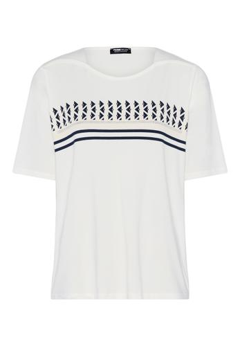 Shirt COOL SUMMER mit grafischem Muster 40 - Ecru/ink