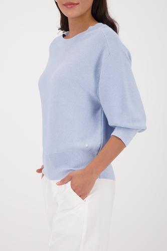 Strickpullover mit Lurex 44 - Light Sky