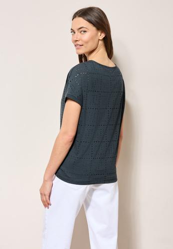 T-Shirt mit Lochmuster