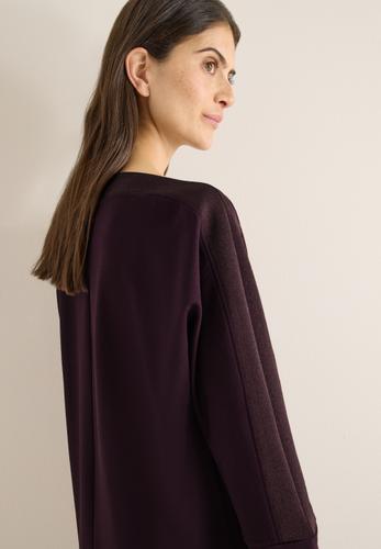 Batwing Shirt mit Tape S - Eggplant Red