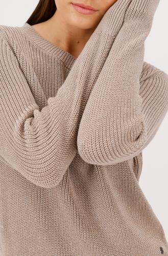 Basic-Strickpullover mit Lurex 46 - Truffle