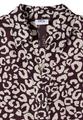Hemdbluse mit Leo-Print aus Leinenmix