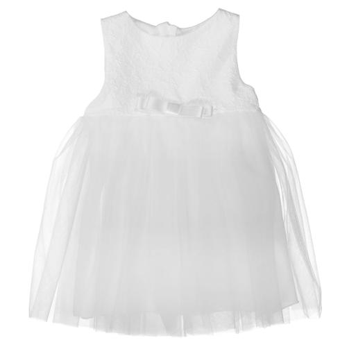 Taufkleid mit Tüll 62 bequem - Offwhite