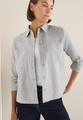 Flanellbluse mit Nieten S - Luna Grey Melange