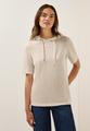 Crepe Hoodie-Shirt S - Light Beige