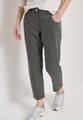 Mid Waist Slim Leg Hose im Casual Fit 28/7/8 Hosen - Clear Khaki