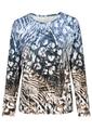 Rdh.-Shirt, 1/1 Arm, Druck 40 - Bleu Combo