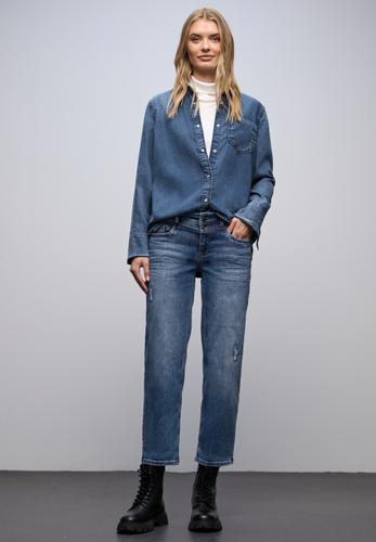 Destroyed Look Jeans 25/28 - Mid Blue Authentic Washed