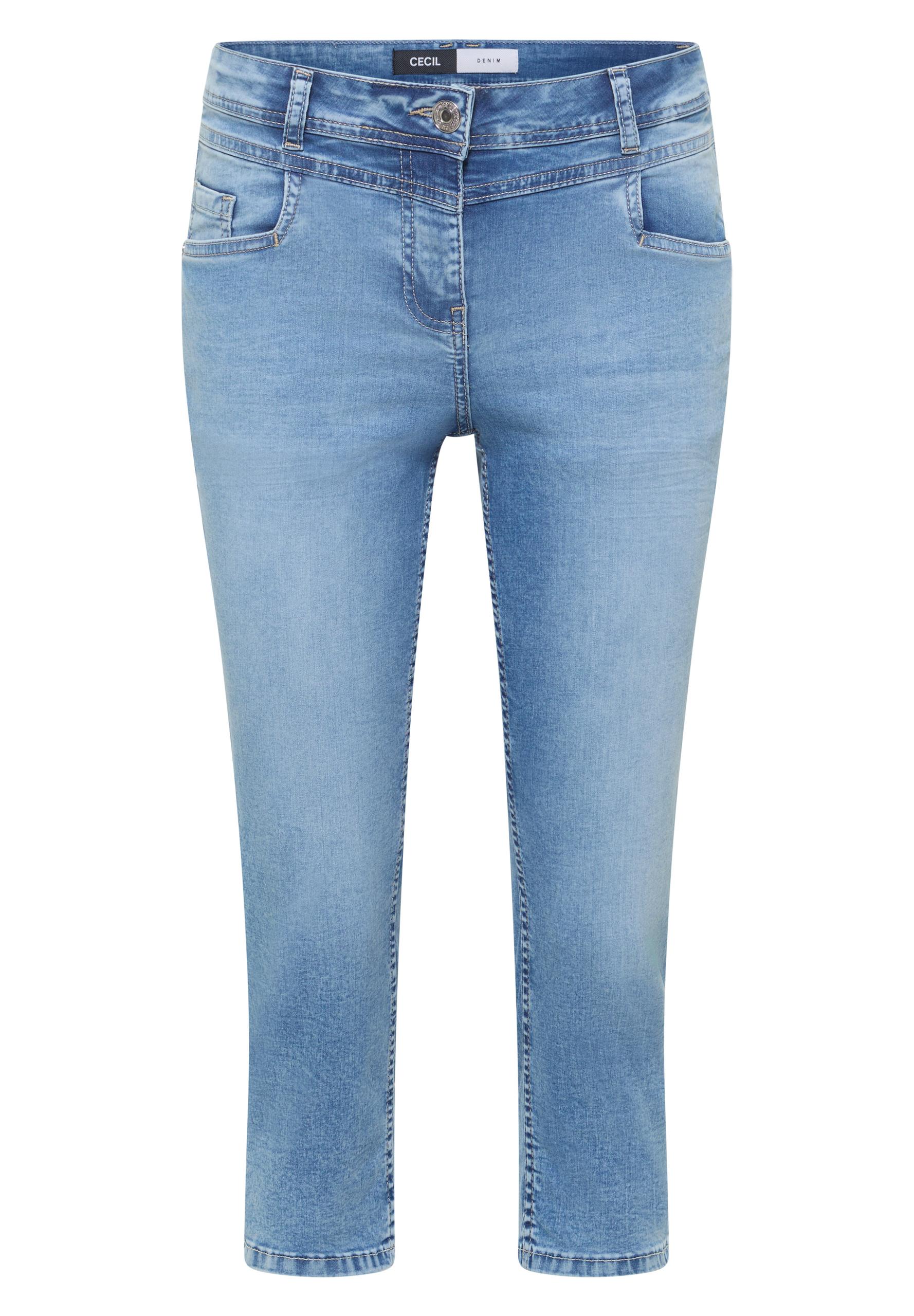 3/4 Slim Leg Jeans im Casual Fit 32/3/4 Hosen - Light Blue Washed