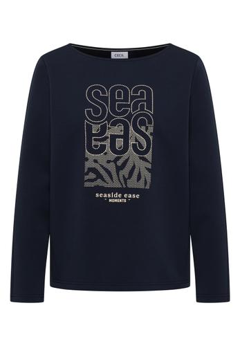 Shirt mit Stickerei M - Universal Blue