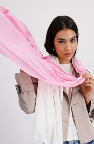 Schal mit Batikverlauf OS - Bubblegum Gemustert