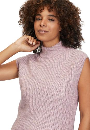Strickpullover 40 Gerade - Lilac Melange