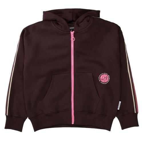 Md.-Kap.-Sweatjacke 152 - Dark Burgundy