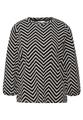 Gemustertes Jacquard Shirt 36 - Black