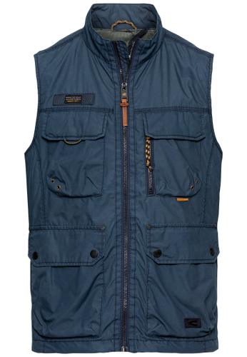 Multipocket Weste mit Stehkragen 50 Regular Fit - Night Blue