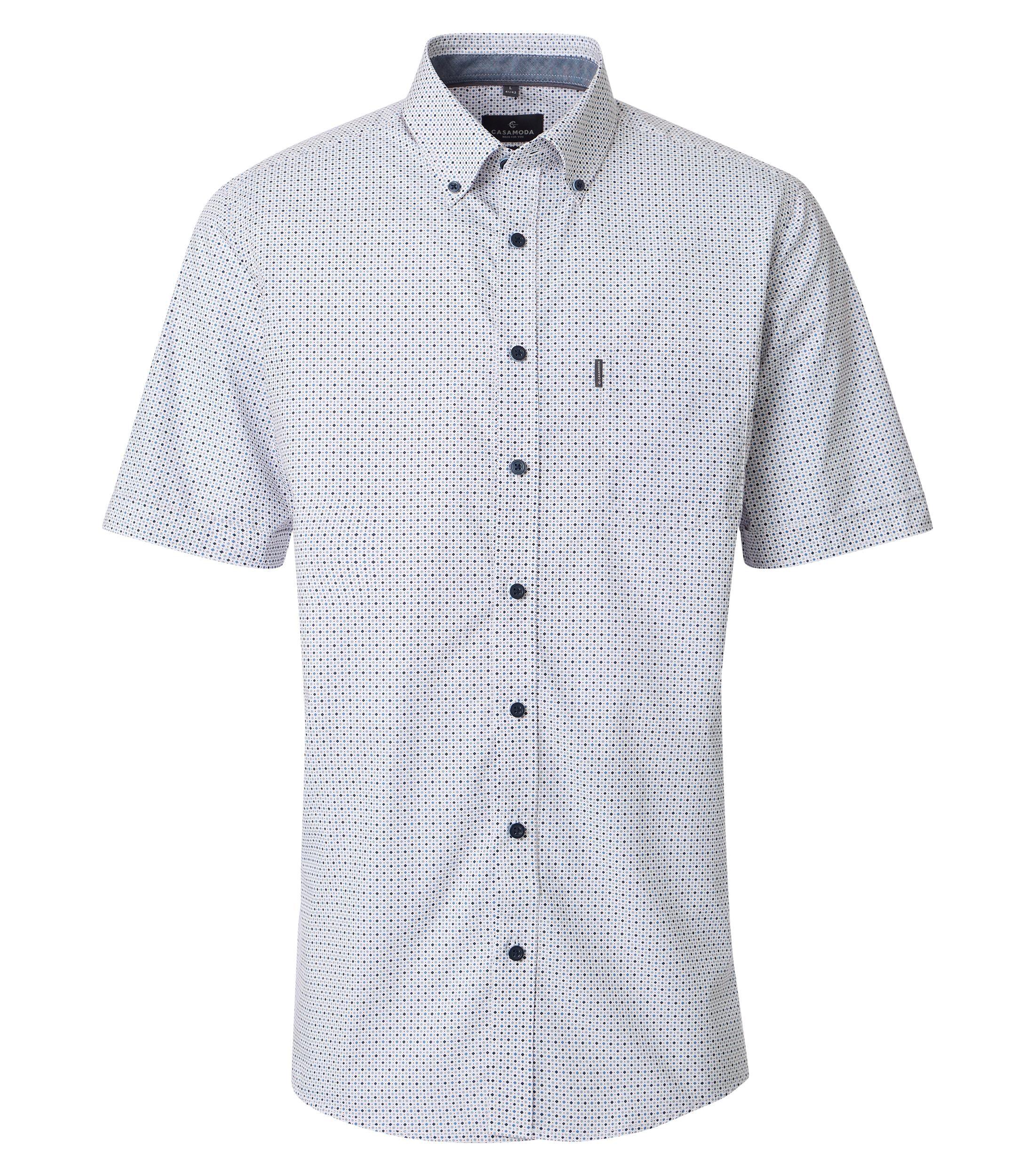Freizeithemd Kurzarm M Casual Fit - Blau