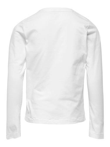 KOGTENNA REG L/S TEXT TOP BOX JRS 158/164 Normal geschnitten - Bright White