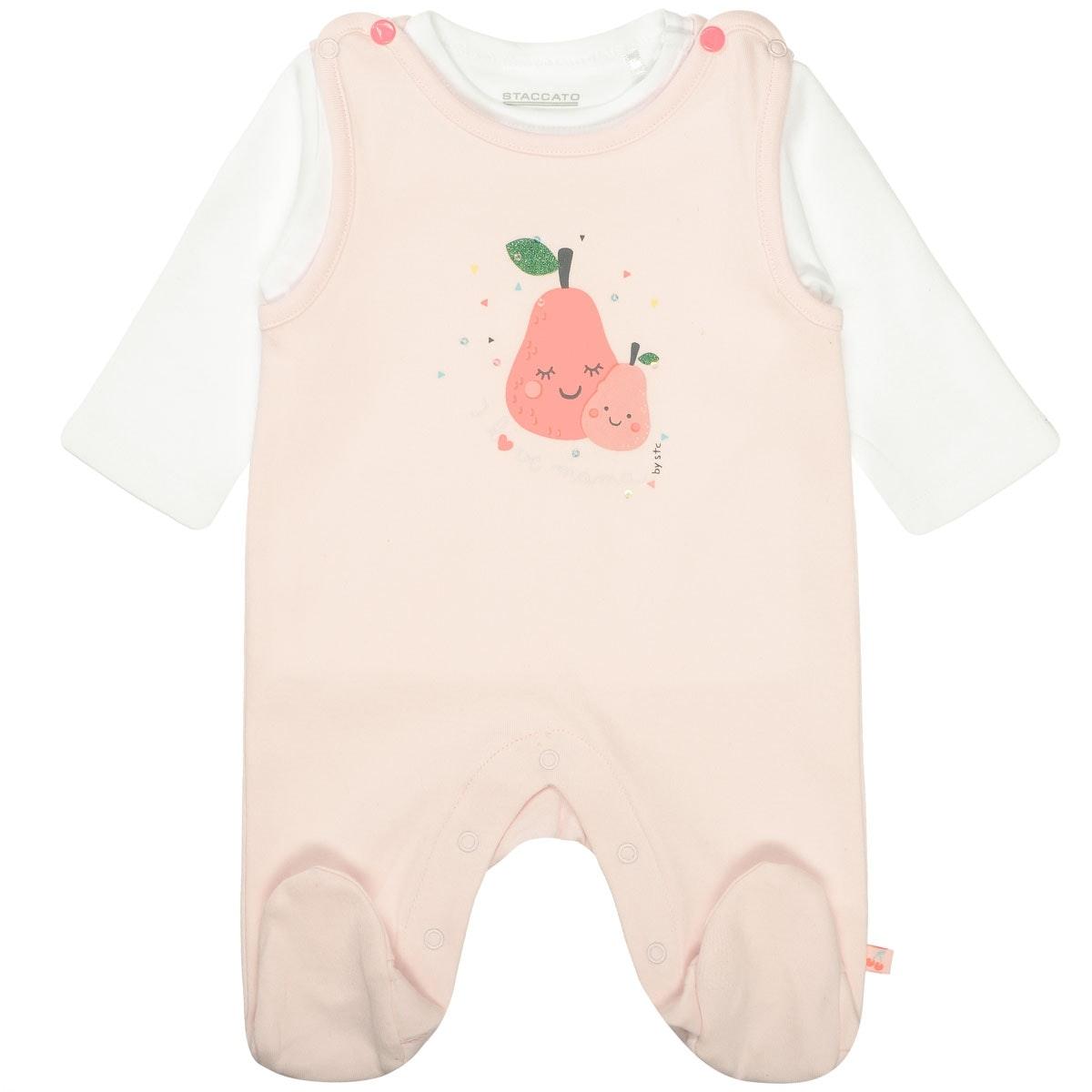 Mädchen Strampler?+Shirt 62 - Soft Rose