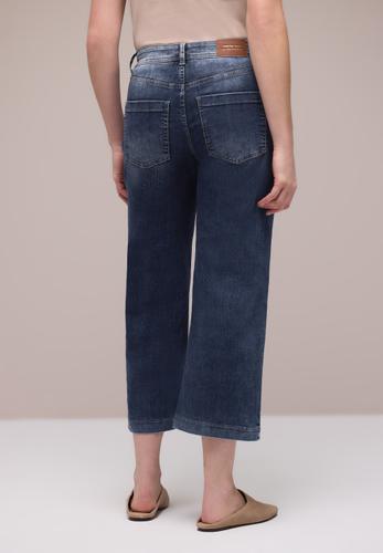 High Waist Wide Leg Jeans im Loose Fit 31/7/8 Hosen - Dark Blue Wash