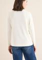 Funnelneck Shirt in Unifarbe XXL - Creamy White