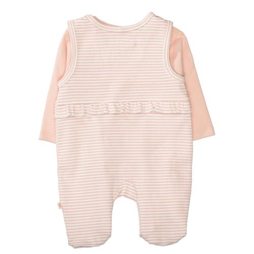 Strampler mit Shirt 56 bequem - Pearl Rose Str.