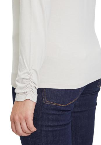 Rollkragenshirt 42 Figurbetont - Grau Beige
