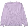 Langarmshirt mit Raffungen 152 normal - Flieder