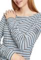 Casual-Shirt M Gerade - Blau/grau