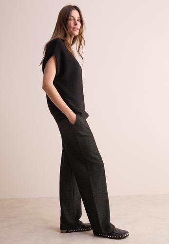 Hose mit Glitzer-Details XS/28 - Black Melange