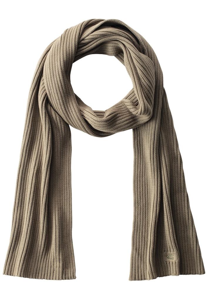 Strickschal aus Organic Cotton Grün OS