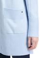 Casual-Strickjacke 38 Gerade - Light Blue Melange