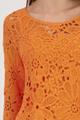 Strickpullover mit Cornelly-Häkelmuster