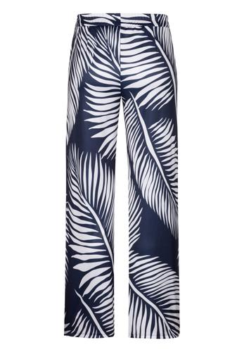 Hosen COOL SUMMER mit Gummibund 40 - Ecru/ink