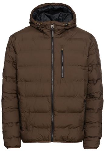 teXXXactive® leichte, wasserdichte Steppjacke 52 Regular Fit - Dark Choclate