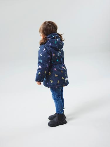 NMFMAXI JACKET FOIL AOP NOOS 98 - Dark Sapphire