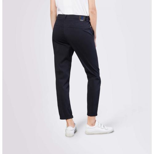 MAC JEANS - CHINO turn up, Authentic stretch gabardi 198r blau