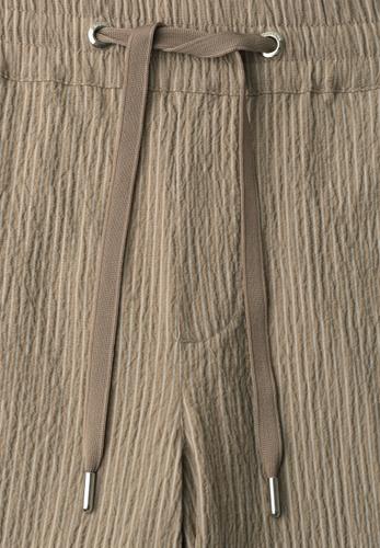 Wide Leg Hose im Loose Fit mit Streifen 40/7/8 Hosen - Silent Sand